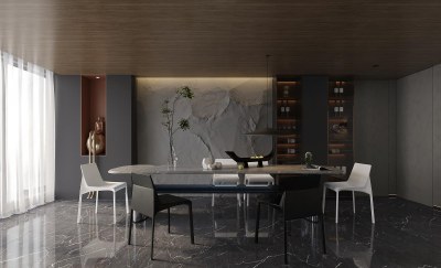 现代家居餐厅3D模型下载